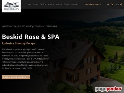 Beskid Rose SPA - pokoje, apartamenty, noclegi w Słopnicach k. Limanowej